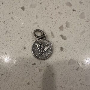 Giovanni Raspini Sterling Silver Coin Pendant Charm